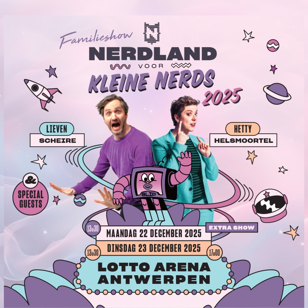 Familieshow Nerdland voor Kleine Nerds (8+)