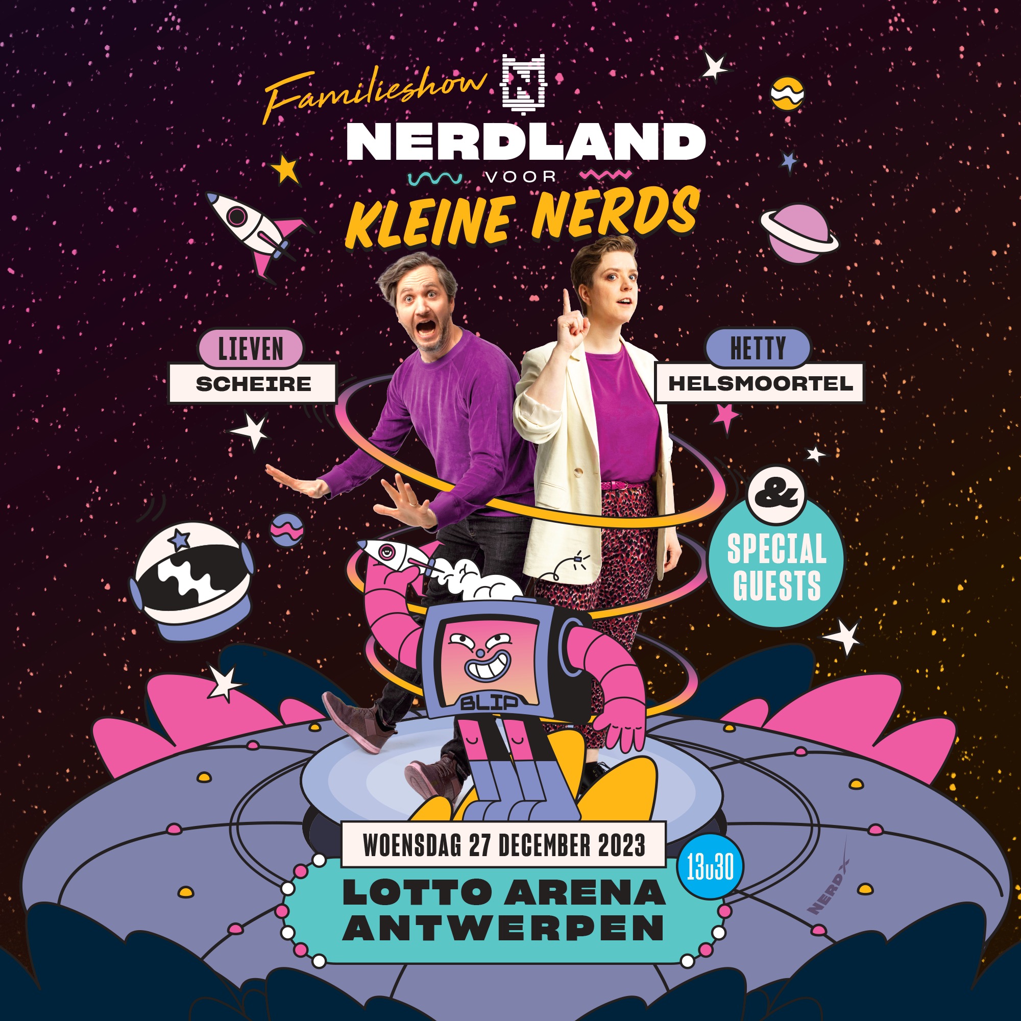 Familieshow Nerdland voor Kleine Nerds (8+)