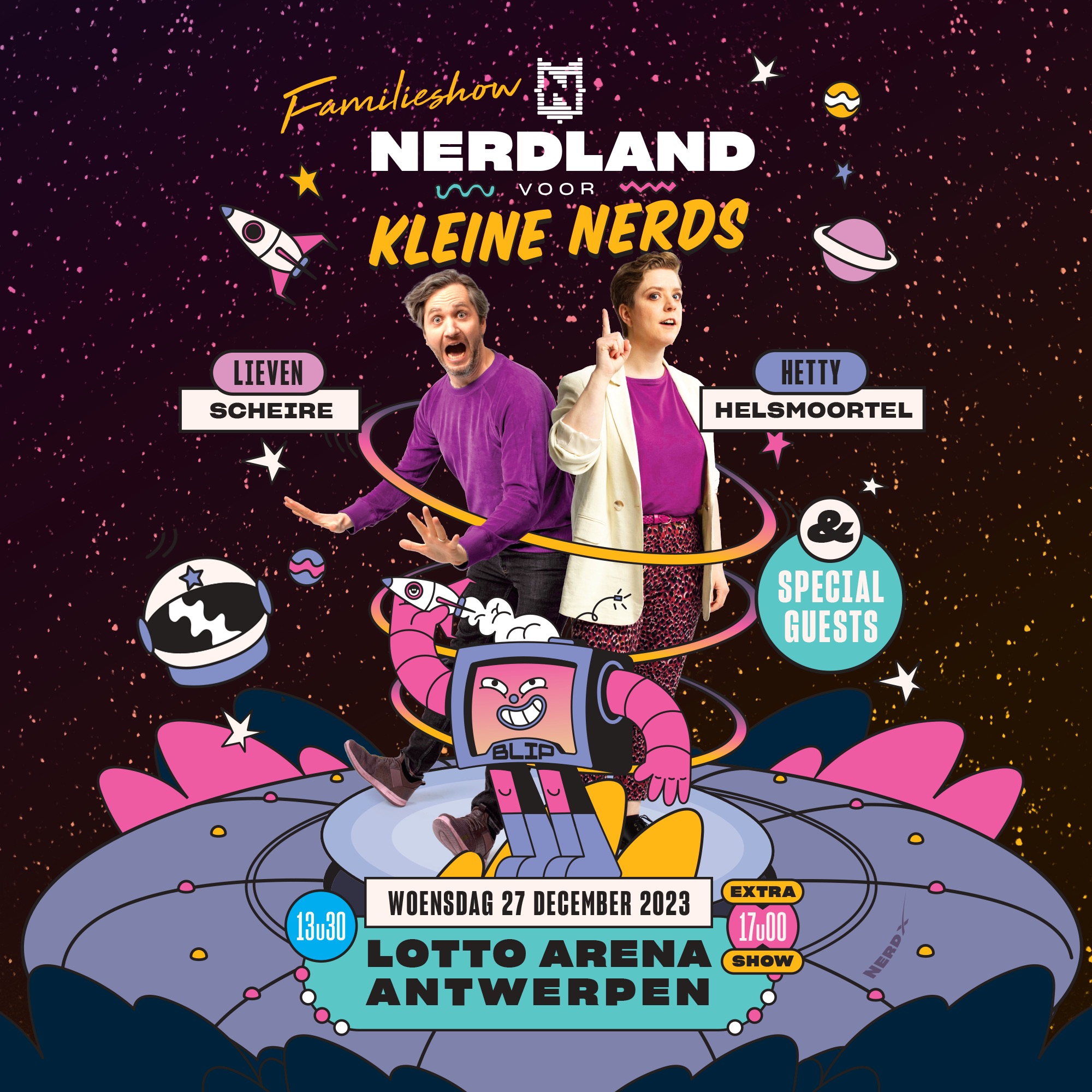 Familieshow Nerdland voor Kleine Nerds (8+)